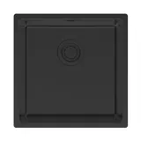 Кухонная мойка Paulmark Lassan 44 UNI (440*440) Матовый черный NANO PVD
