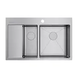 Кухонная мойка Omoikiri Akisame 78-2-IN-R (4973063) нержавеющая сталь