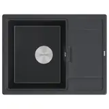 Кухонная мойка Paulmark Flugen 50-650 (650*500) Черный гранит BL