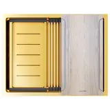 Кухонная мойка Paulmark Next-multi sink 58 UNI (580*450) Брашированное золото BG