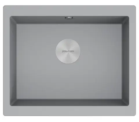 Кухонная мойка Paulmark Gera 60 (550*460) Серый металлик 402/GRM