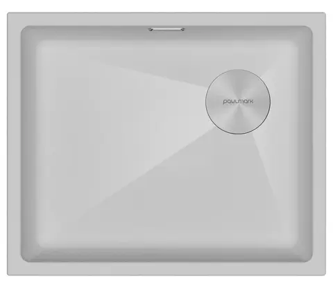 Кухонная мойка Paulmark Lumi 55 UNI-SKEW (555*440) Белый матовый 431/WH