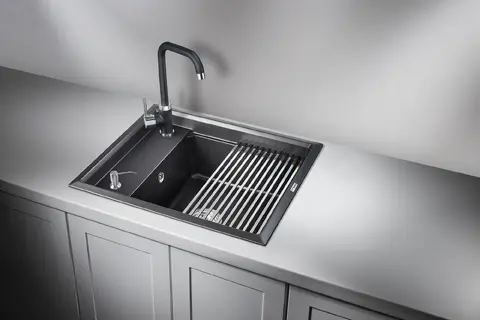 Кухонная мойка Granula KS-6004 (600*510) Шварц РАСПРОДАЖА