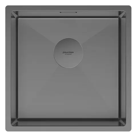 Кухонная мойка Paulmark Next 44 UNI (440*440) Вороненая сталь GM