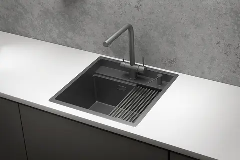 Кухонная мойка Granula KS-5051 (500*510) Графит Матовый