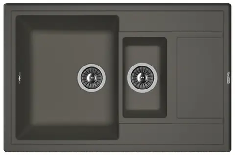 Кухонная мойка Florentina Липси 780К (780*510) Антрацит