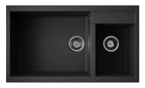 Кухонная мойка Omoikiri Tedori 86-2-LB-BL (4993932) Черный