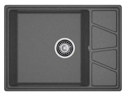 Кухонная мойка Granfest Vertex 680L (680*500) Графит