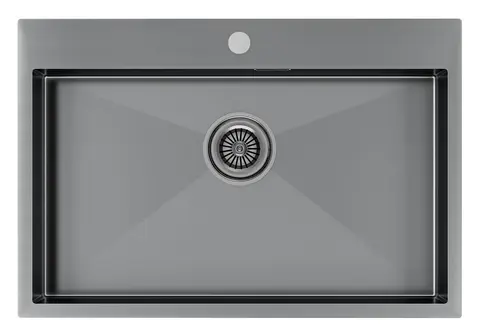 Кухонная мойка Paulmark Kroner 75 (750*510) Вороненая сталь GM